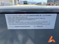 (Unused) 2025 Delta 20' x 84" Tilt Deck Bumper Pull Equipment Trailer