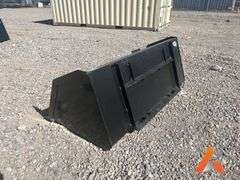 "Unused" 72” snow bucket skid steer attachment