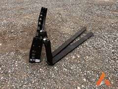 Unused 2025 PI Adjusting Pallet Forks PIR-APF, Skid Steer Attachment, 3300lb. Max.