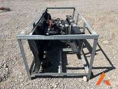 "Unused" 84" Power angle snow blade skid steer attachment