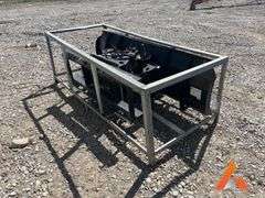 "Unused" 84" Power angle snow blade skid steer attachment