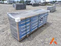7' 20 Drawer Metal Work Bench