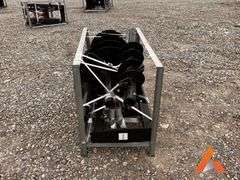 Unused 3035 PI Auger Drive& Bits PIR-ADB, Skid Steer Attachment, 8", 12", 18" bits