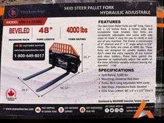 Unused 2025 Pallet Fork Hydraulic Adjustable 







Fork Rating:4,000 lbs