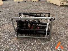 Unused 3035 PI Auger Drive& Bits PIR-ADB, Skid Steer Attachment, 8", 12", 18" bits