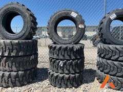 (4) Unused 10-16.5 skid steer tires