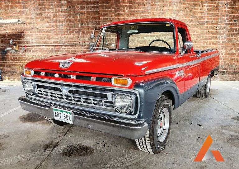 1965 Ford F250 Pickup Truck, VIN:  F10DK686197, Red & Grey