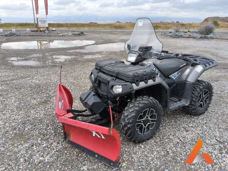Polaris Sportsman 850 EFI SP, AWD  w/ Boss XT 5' 6" V-Plow