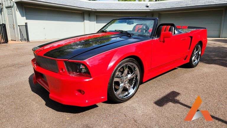 1991 Ford Mustang Custom, VIN:  1FACP44E7MF130310, Red