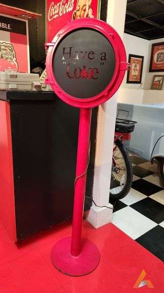Have A Coke stand alone sign