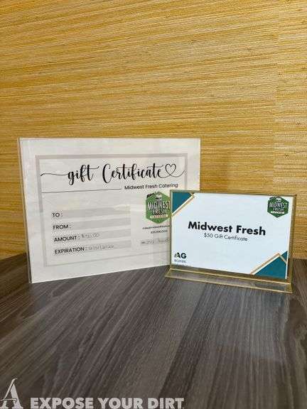 $50 Gift Card from Midwest Fresh Catering