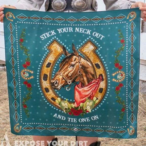 100% silk "hold your horses" scarf