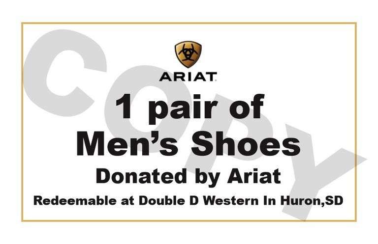 1 pair of men's shoes at Double D Western