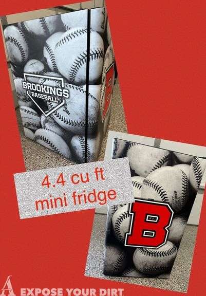 Century 21 Krogman & Company Custom Brookings Baseball Mini Fridge