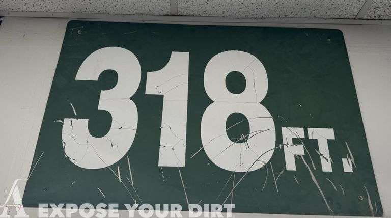 Original Bob Shelden left field distance marker