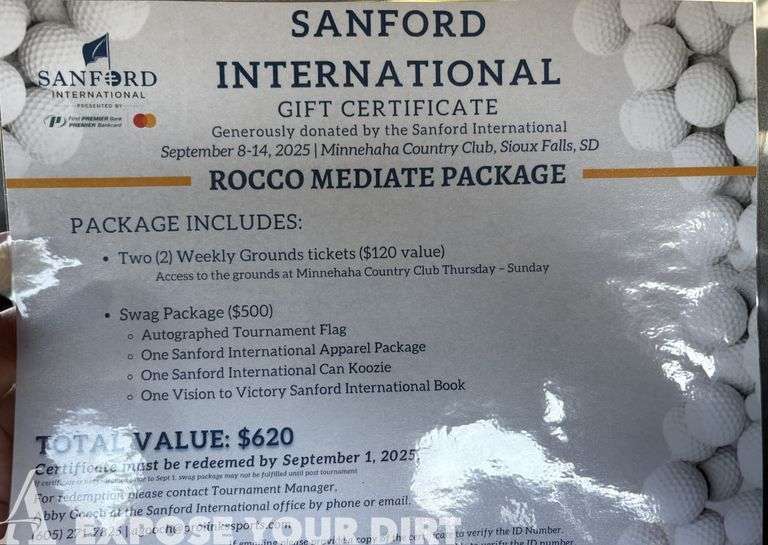 Sanford International ROCCO MEDIATE PACKAGE for two