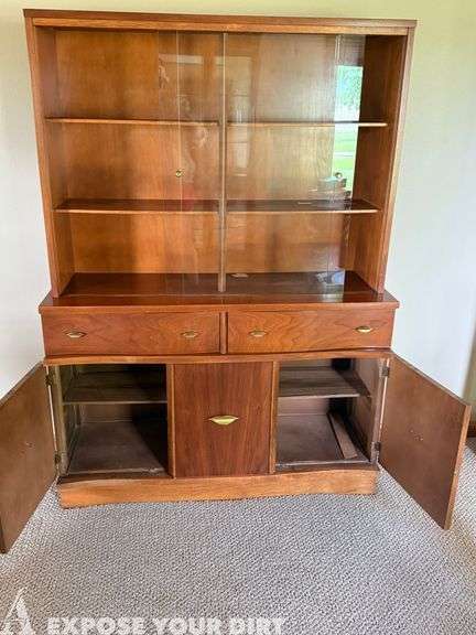 China Hutch with Sliding Glass Doors