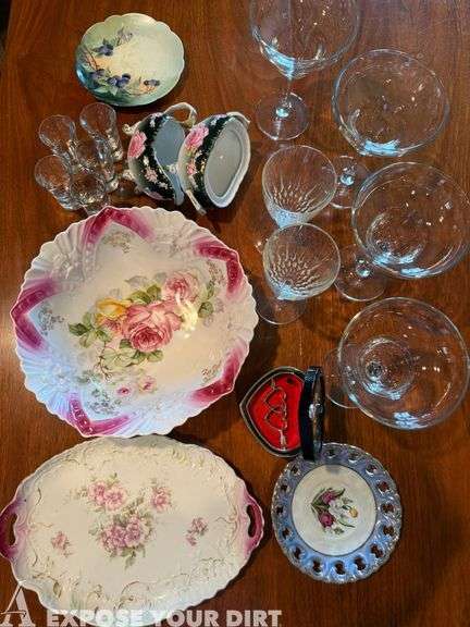 Margarita Glasses, Shot Glasses, Cream & Sugar Bowls, Plates, etc.