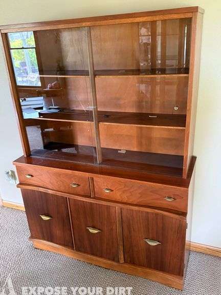 China Hutch with Sliding Glass Doors