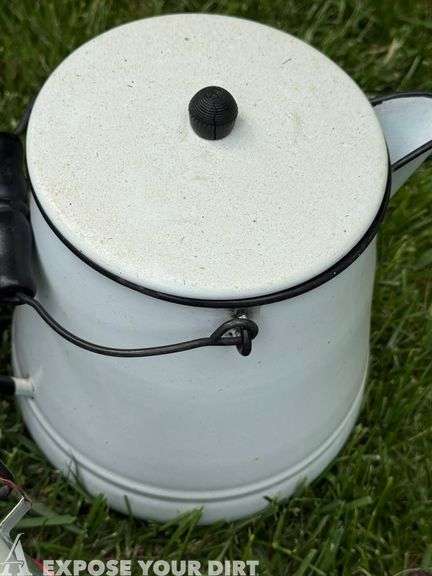 Ceramic & Metal Over Fire Coffee/Tea Pots
