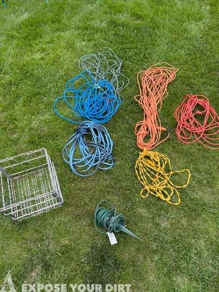 Metal Wire Box & Extension Cords