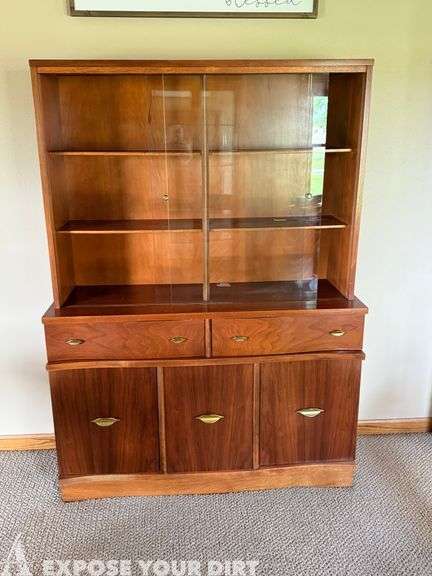 China Hutch with Sliding Glass Doors