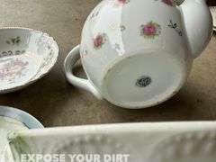 China, Cream & Sugar Crystals, Candle Holders