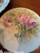 Unique Set of 3 plates, misc plates, 2 champaign glasses, cup & saucer
