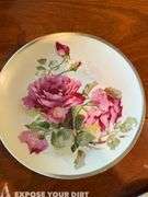 Unique Set of 3 plates, misc plates, 2 champaign glasses, cup & saucer