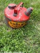 Eagle All Purpose Gas Can Vintage Metal 2.5 Gallon Galvanized Steel Wellsburg WV