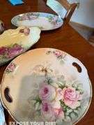 Mini-Lantern, Misc Plates, Sugar Bowl and Creamer Set