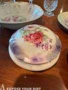 Misc Plates, Candle Holders, Cup & Saucer, Jewelry Container