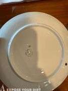 Unique Set of 3 plates, misc plates, 2 champaign glasses, cup & saucer