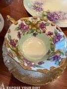 Misc Plates, Candle Holders, Cup & Saucer, Jewelry Container