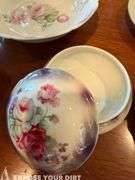 Misc Plates, Candle Holders, Cup & Saucer, Jewelry Container