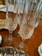 Set of 6 Plates, 4 Champaign Flutes, Jewelry Box, Serving Trays, Figurine, Cup & Saucer