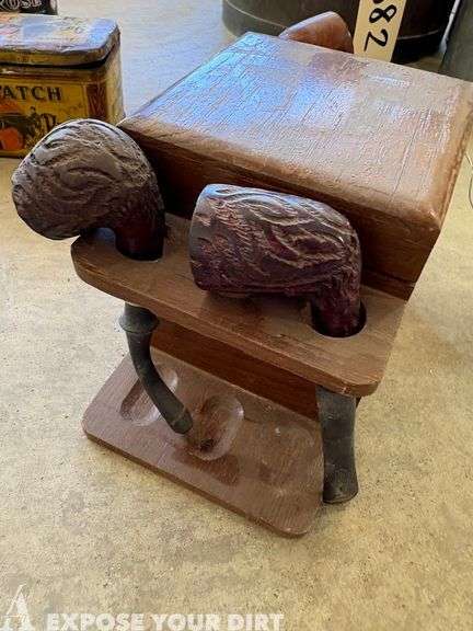 Wooden Tobacco Pipes and Box