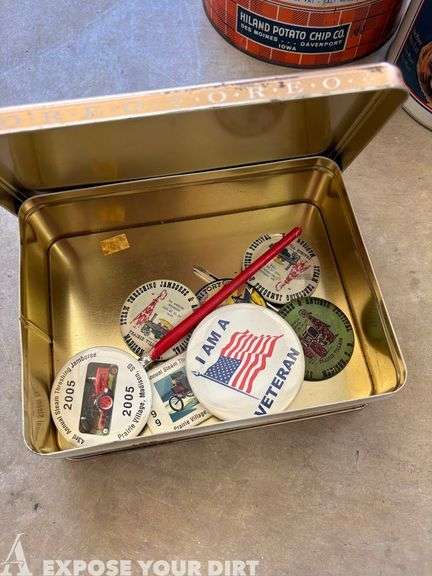 Vintage Food Tins & Buttons