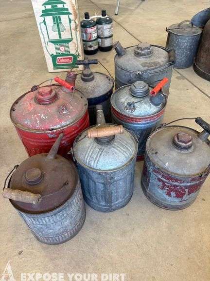 Vintage Metal Gas Cans