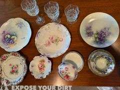 Misc Plates, Candle Holders, Cup & Saucer, Jewelry Container