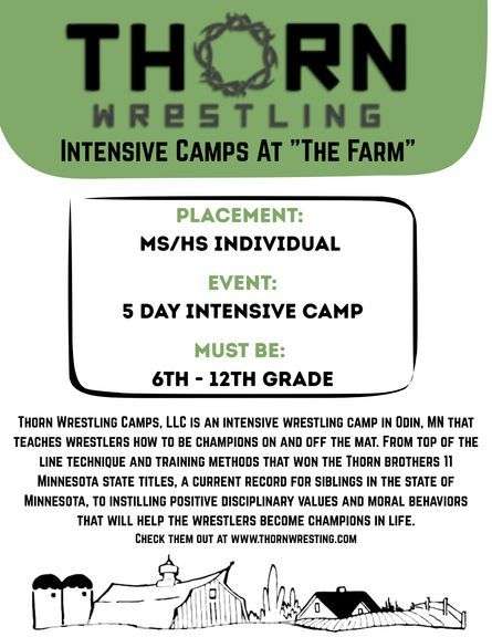 Thorn Wrestling Camp