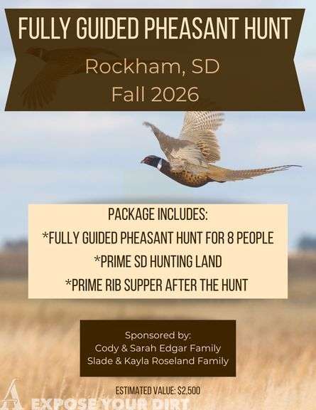 8 person Rockham Pheasant Hunt