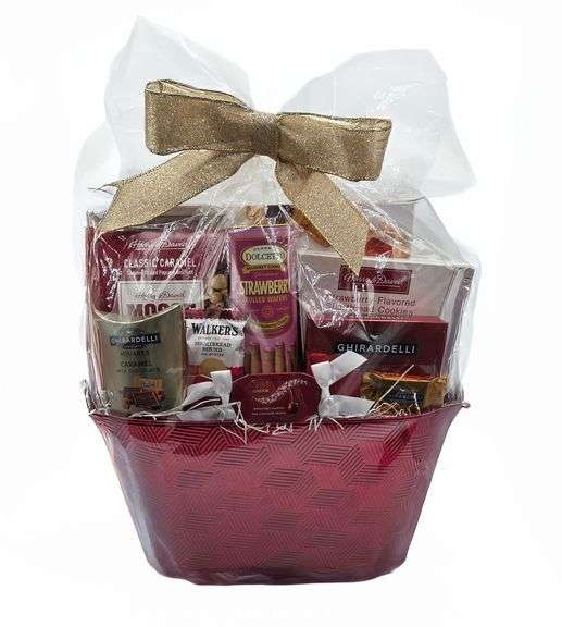 Valentine's Chocolate and Cookies Basket