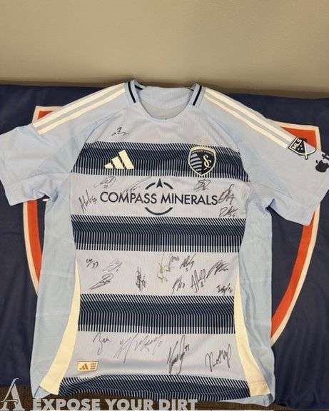Adidas Sporting KC Signed Home Authentic Jersey