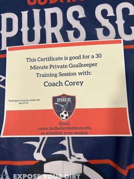 Private Goalkeeper Training Session with Coach Corey