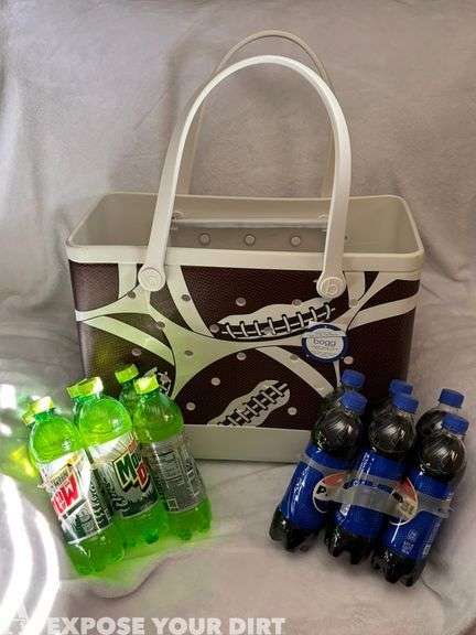 BOGG Bag with Football Design and Sodas