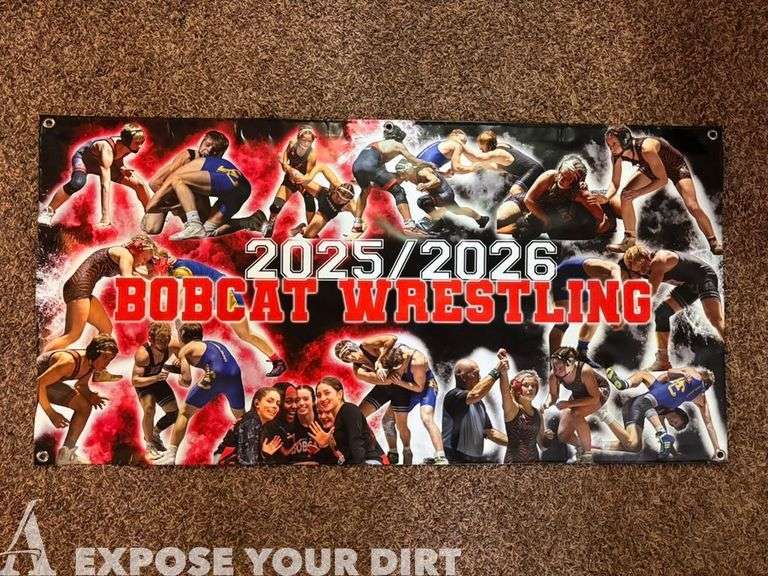2025-2026 BHS Wrestling Team Photo Banner