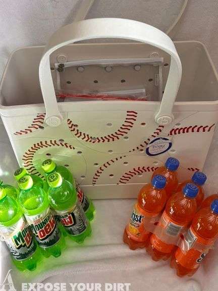 BOGG Bag with Baseball Design and Sodas