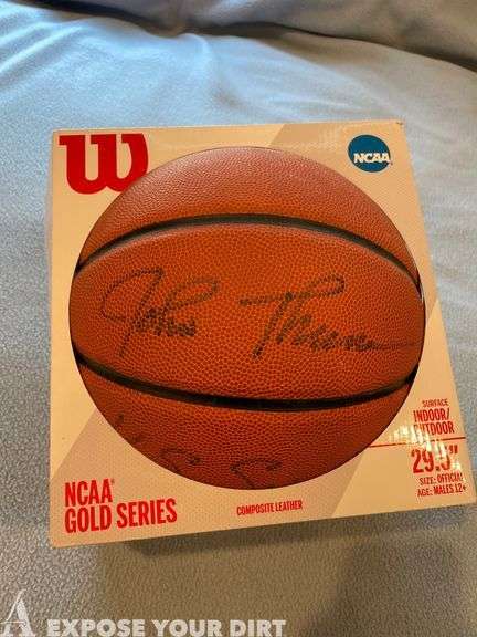 John Thune Signed Basketball