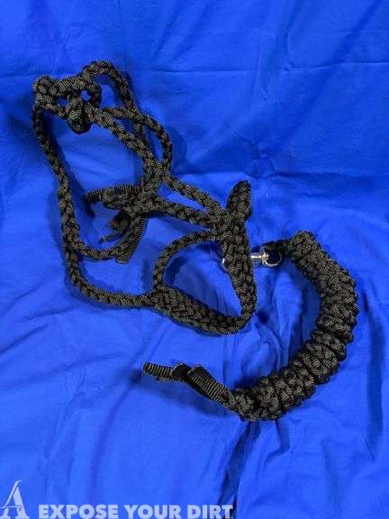 Braided halter and lead rope handmade